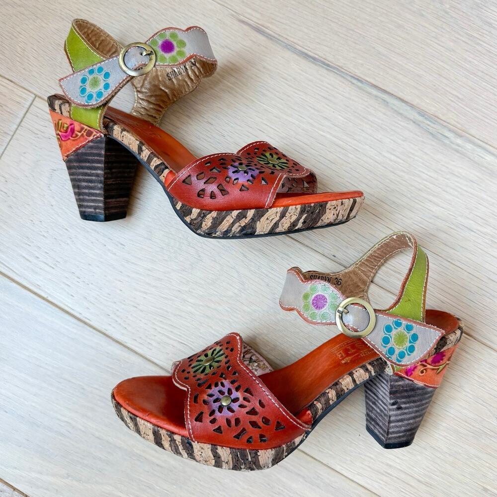 Spring Step L’Artiste Sharyn Heeled Sandals Women’s Size 36 (5.5–6)
